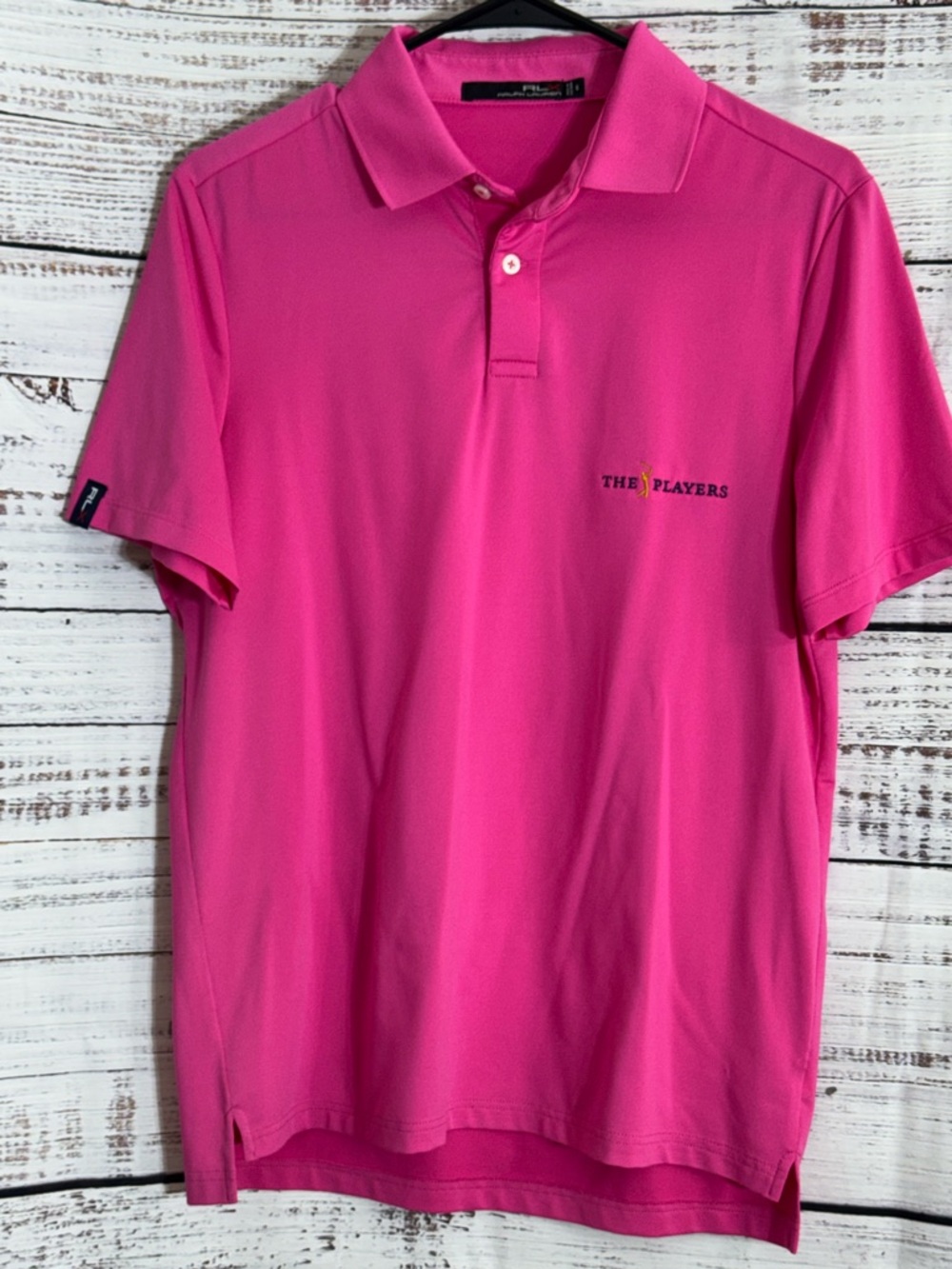 RLX Ralph Lauren polo Womens‎ size Small shirt The players Embroidered Golf Pink